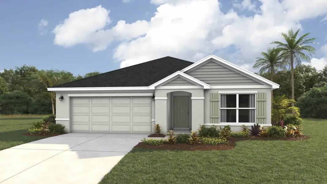 Front exterior of a home in the Cottages at Avignon community, located in Palmetto, FL (Image 9). Front exterior of a home in the Cottages at Avignon community, located in Palmetto, FL (Image 9).