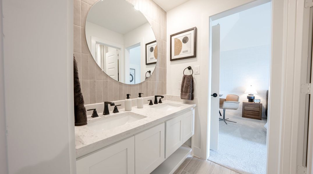 Furnished interior in a model home at Birdsong in Mansfield (Image 17).