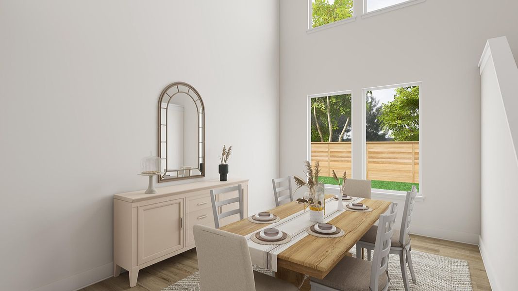 Furnished interior in a model home at The Meadows DFW in Krum (Image 19).