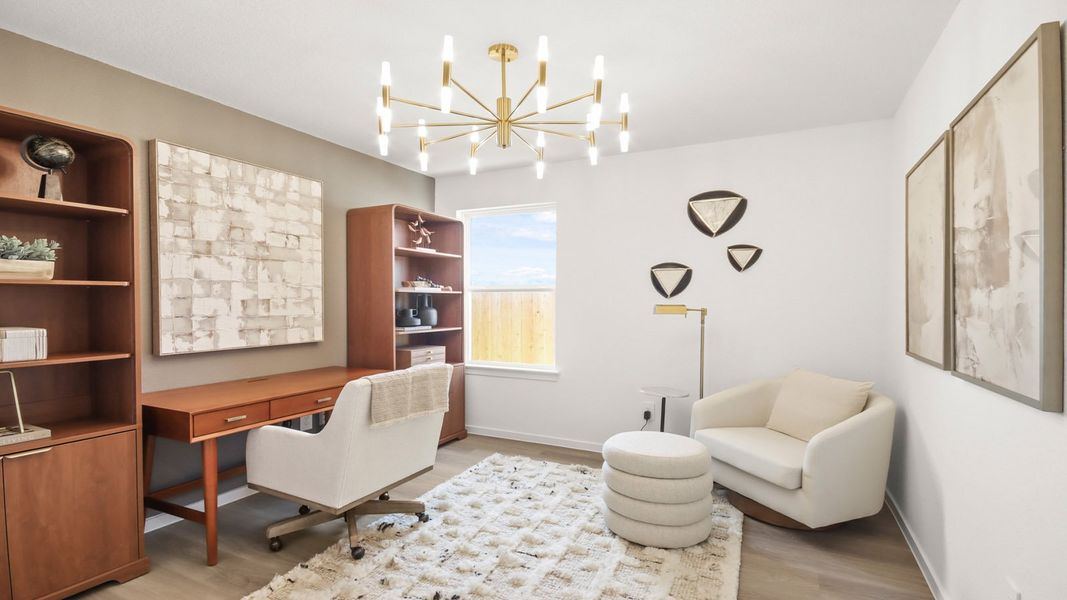 Furnished interior in a model home at Granger Pines in Conroe (Image 21).