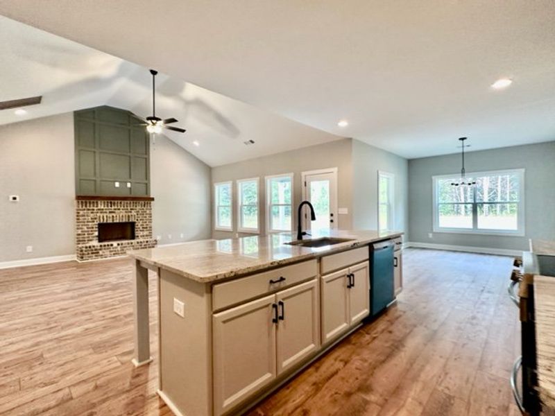 Furnished interior in a model home at Polk Place in Moreland (Image 5).