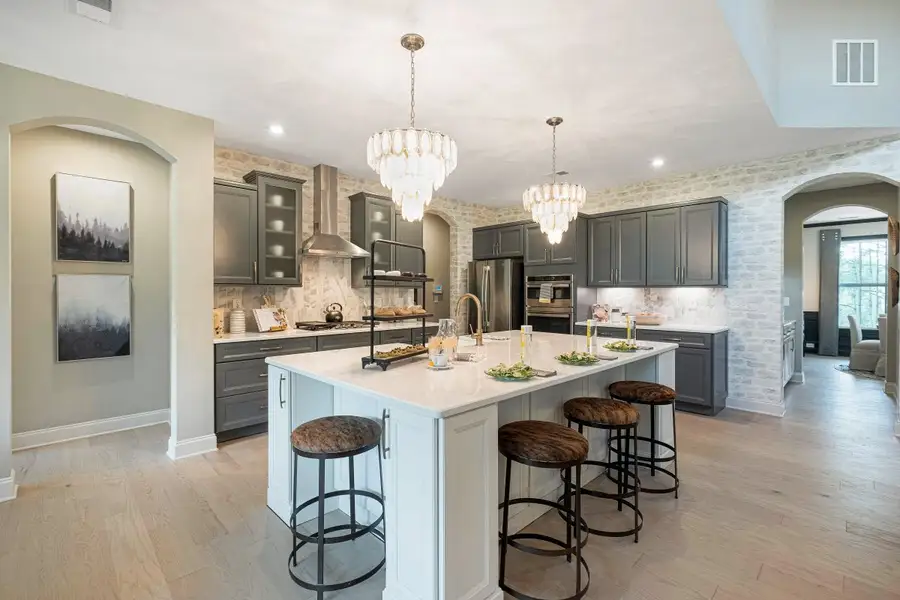 Furnished interior in a model home at Brookshale in Cumming (Image 24).