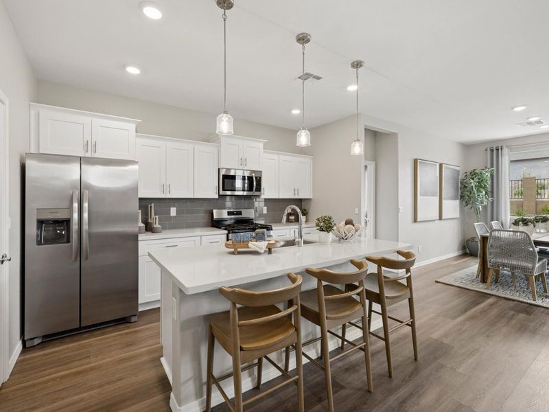 Furnished interior in a model home at South Ranch Destination Collection in Prescott (Image 5). Furnished interior in a model home at South Ranch Destination Collection in Prescott (Image 5).