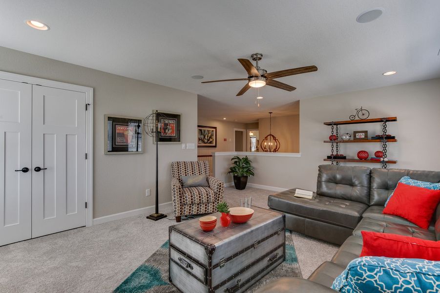 Furnished interior in a model home at Waterleigh in Moyock (Image 19).