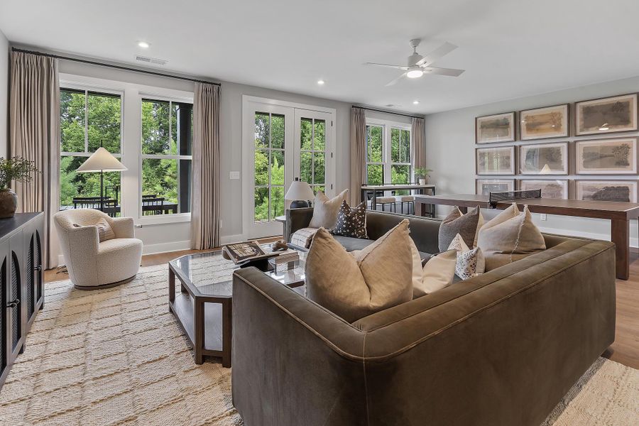 Furnished interior in a model home at Social Circle in Chattanooga (Image 33).