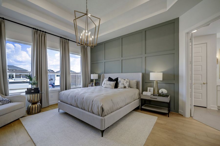 Furnished interior in a model home at Harvest Green - 60' in Richmond (Image 12).