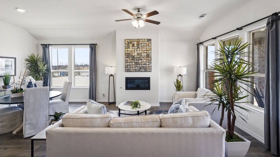 Furnished interior in a model home at The Woods at Lindsey Place in Anna (Image 85).