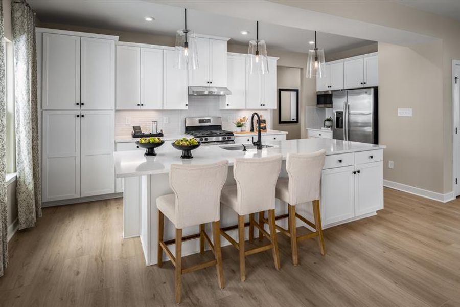 Furnished interior in a model home at Villages of Denver in Denver (Image 4).