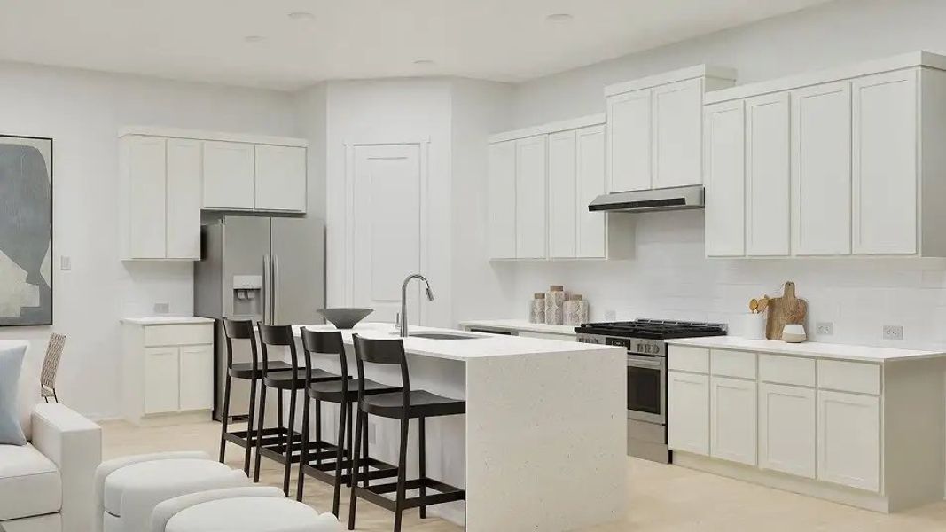 Furnished interior in a model home at Northlake in San Antonio (Image 14).