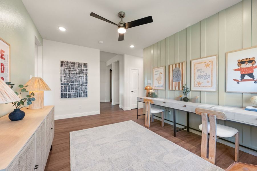 Furnished interior in a model home at Clearview Ranch in Royse City (Image 23).