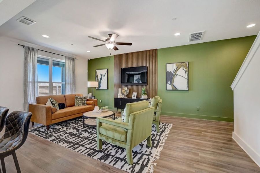 Furnished interior in a model home at Center 45 in Round Rock (Image 31). Furnished interior in a model home at Center 45 in Round Rock (Image 31).