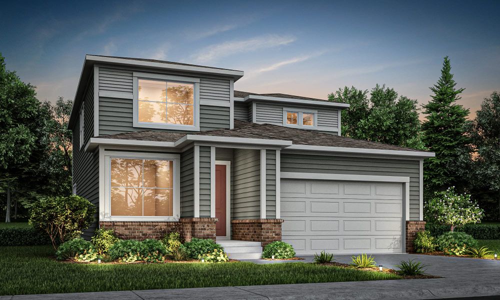 Front exterior of a home in the Ridge at Lorson Ranch community, located in Colorado Springs, CO (Image 18). Front exterior of a home in the Ridge at Lorson Ranch community, located in Colorado Springs, CO (Image 18).