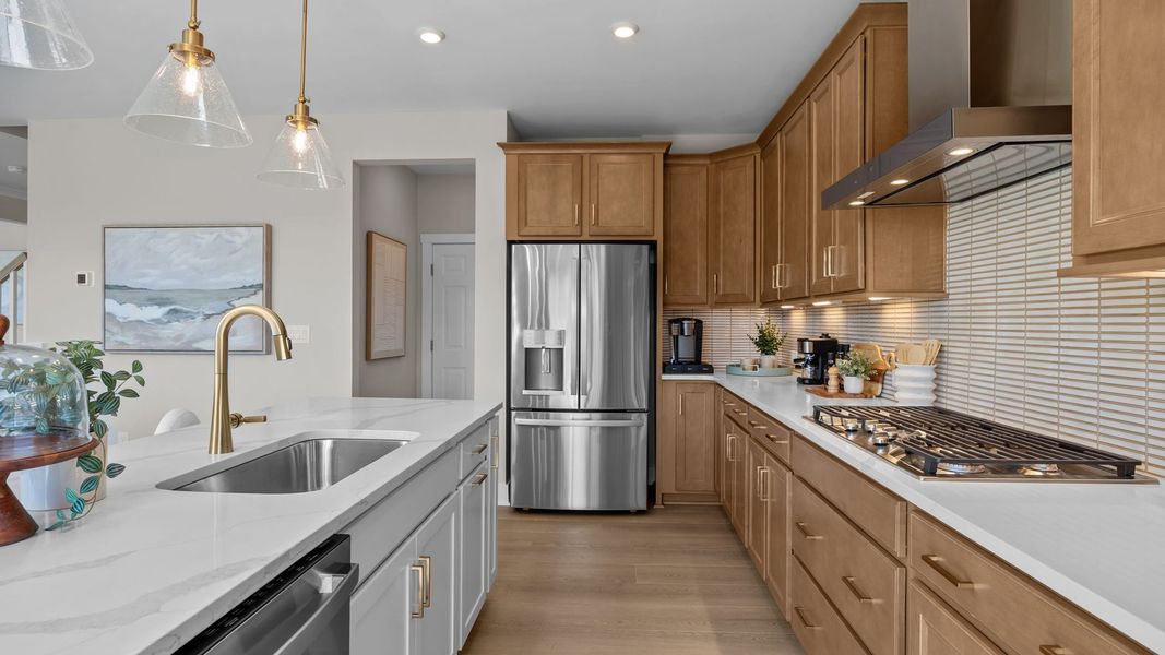 Furnished interior in a model home at Farms at Bellingham in Mooresville (Image 19).