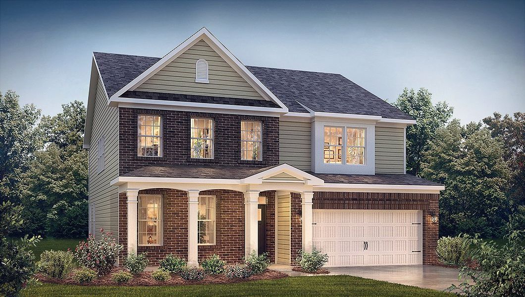 Front exterior of a home in the Heirloom Farms community, located in Westminster, SC (Image 3).