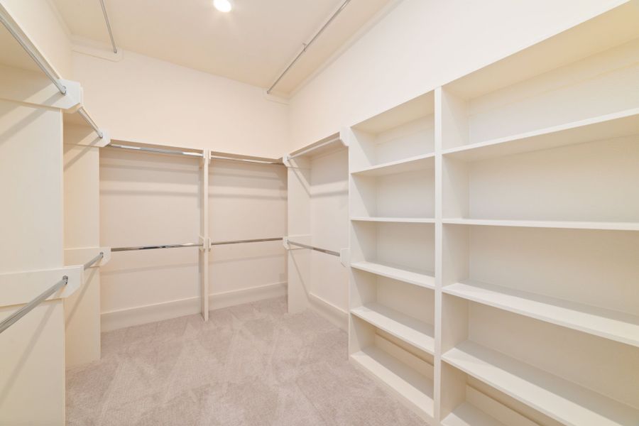 Furnished interior in a model home at Rachel Reserve in Houston (Image 6).