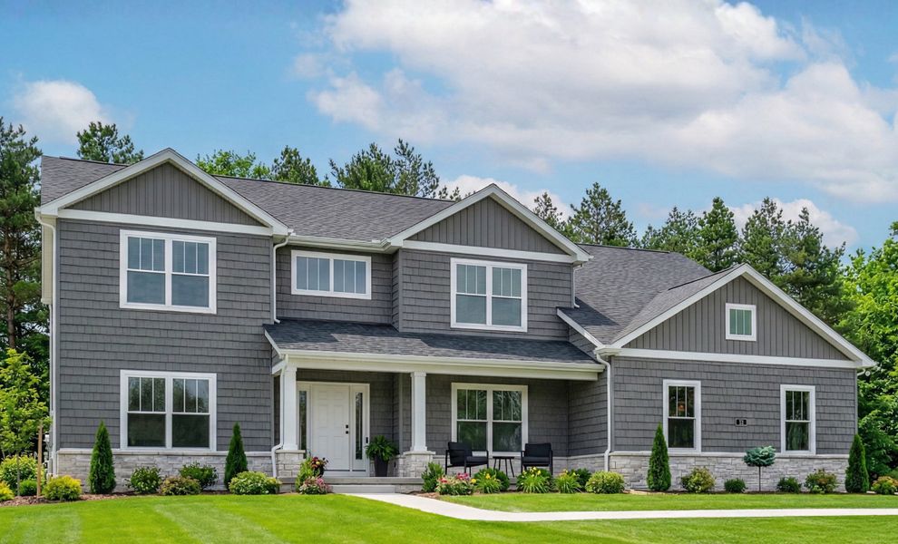 Front exterior of a home in the Wheatfield Crossing community, located in North Tonawanda, NY (Image 2). Front exterior of a home in the Wheatfield Crossing community, located in North Tonawanda, NY (Image 2).
