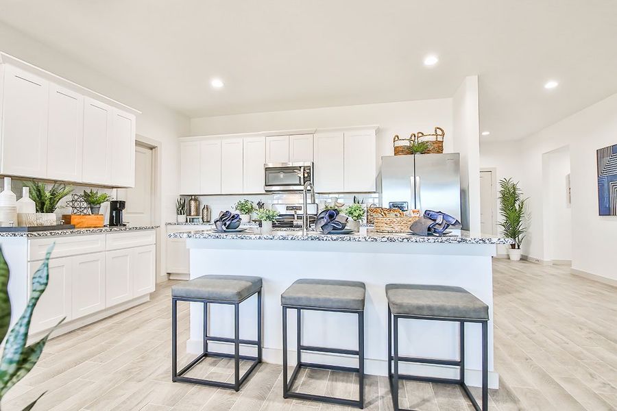 Furnished interior in a model home at Abbey Glen in Lubbock (Image 11). Furnished interior in a model home at Abbey Glen in Lubbock (Image 11).