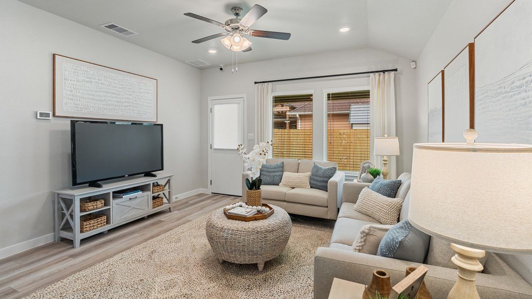 Furnished interior in a model home at Bridges Mill in Corpus Christi (Image 21).