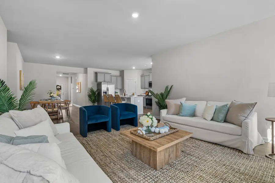 Furnished interior in a model home at Pine Street in Yemassee (Image 6).