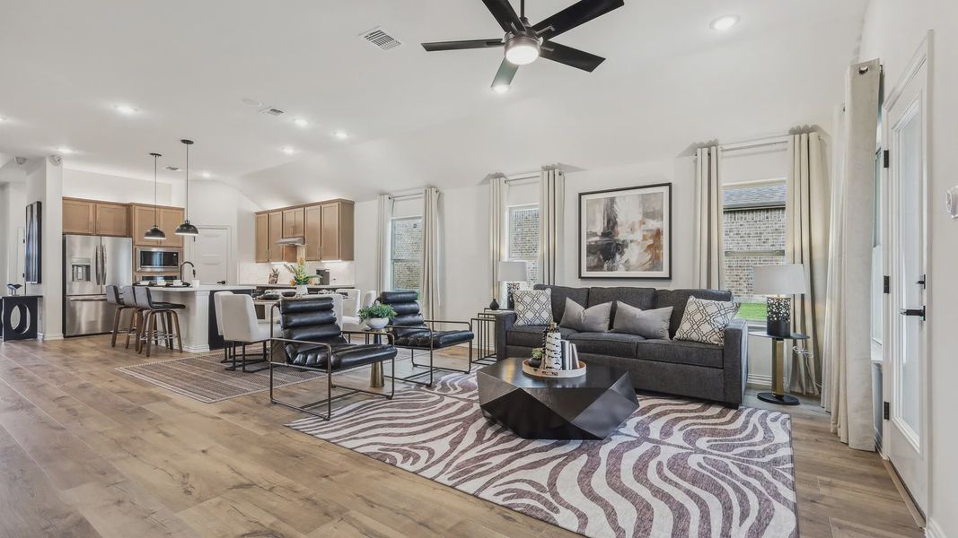 Experience luxury with wood floors, geometric furniture, and sleek design in Churchill's refined living space. Experience luxury with wood floors, geometric furniture, and sleek design in Churchill's refined living space.