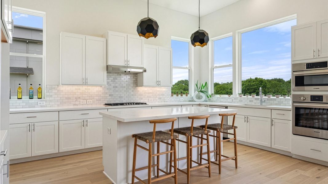 Furnished interior in a model home at Agave in Austin (Image 19).