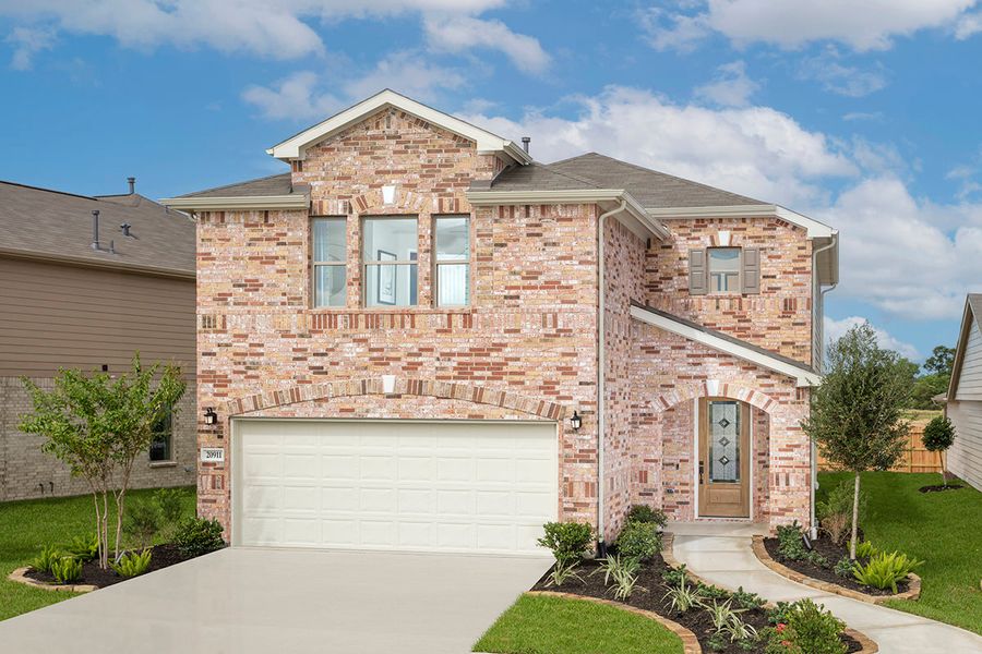 Front exterior of a home in the Flagstone community, located in Humble, TX (Image 12).