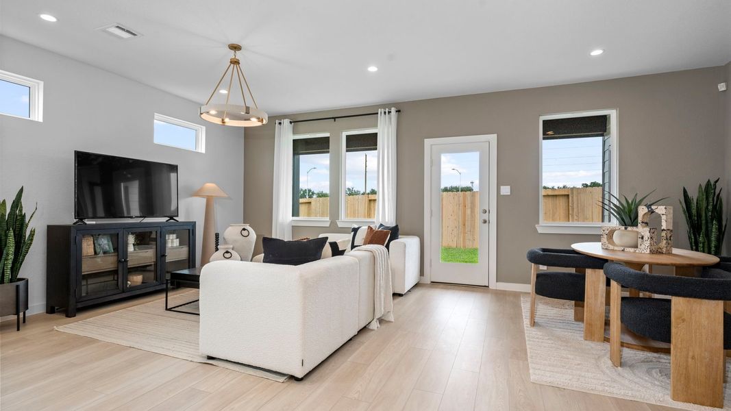 Furnished interior in a model home at Lexington Village in Missouri City (Image 10). Furnished interior in a model home at Lexington Village in Missouri City (Image 10).