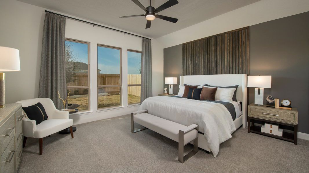 Furnished interior in a model home at Thornebrook 1 Acre in Bulverde (Image 16).