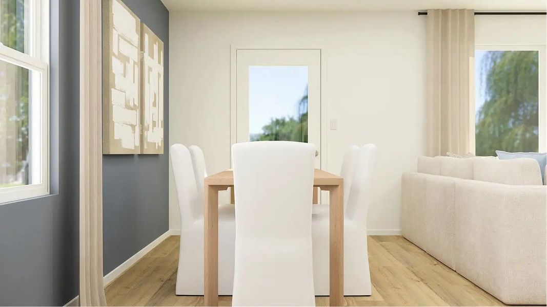 Furnished interior in a model home at Brentwood: Ascent in Davenport (Image 9). Furnished interior in a model home at Brentwood: Ascent in Davenport (Image 9).