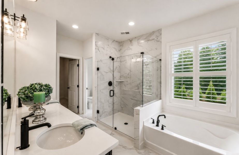 Furnished interior in a model home at Linden Grove in Powder Springs (Image 10).