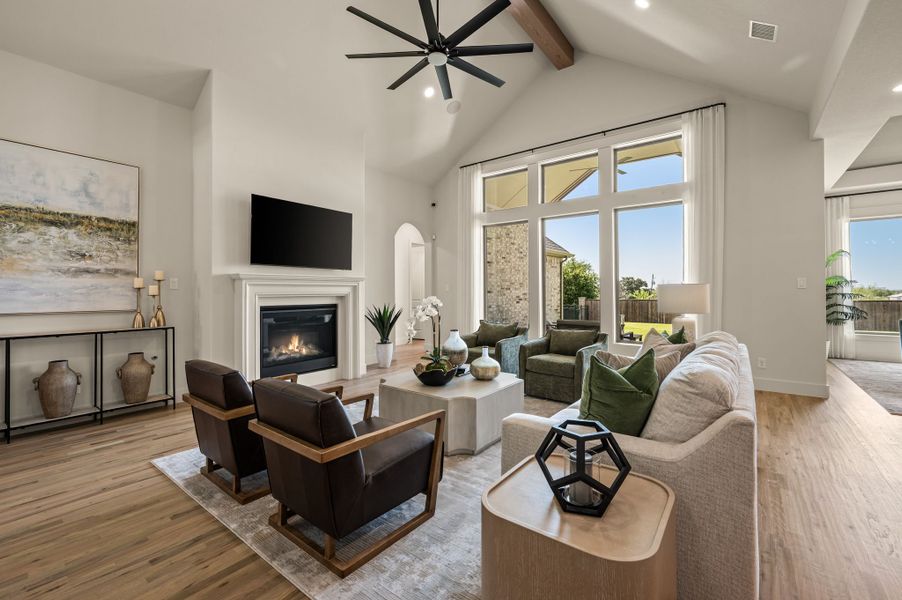 Furnished interior in a model home at NorthGlen in Haslet (Image 16). Furnished interior in a model home at NorthGlen in Haslet (Image 16).