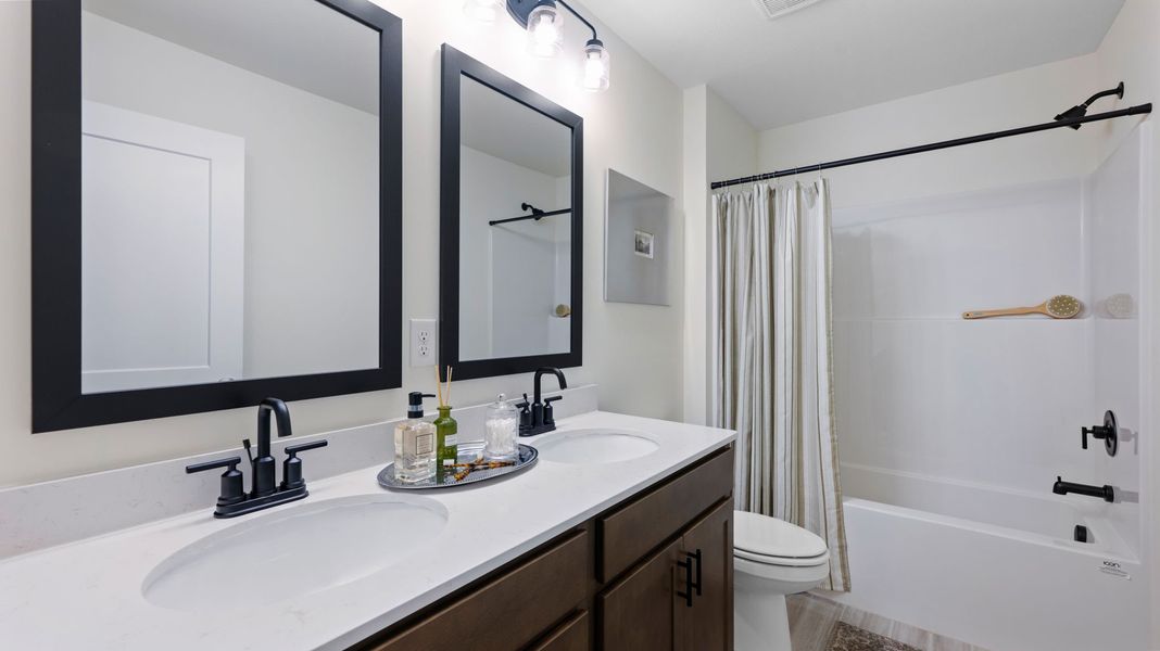 Furnished interior in a model home at Harbor Crest in Ooltewah (Image 37).
