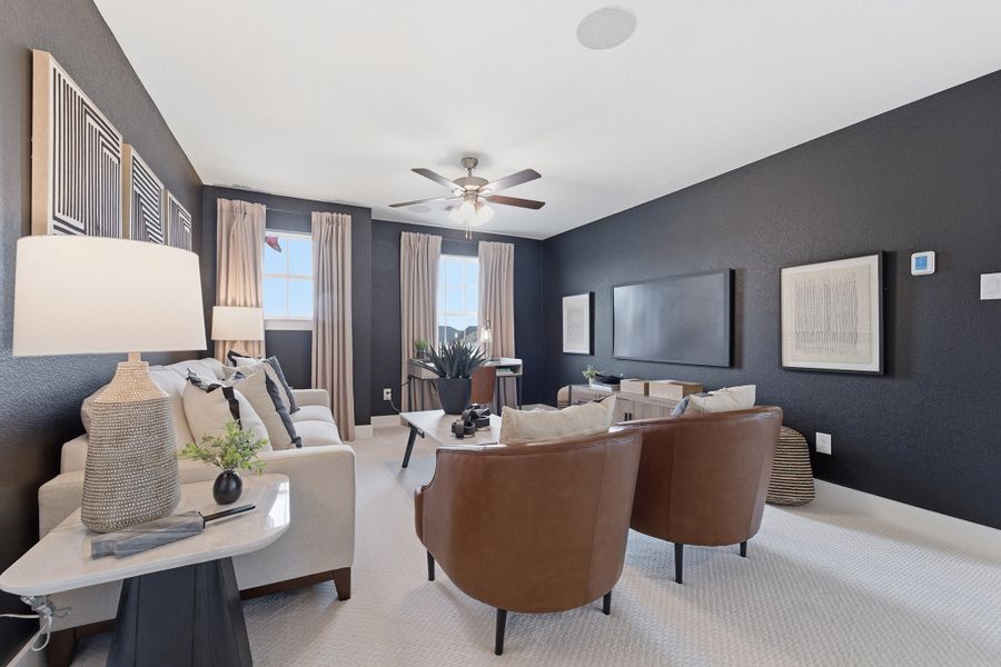 Furnished interior in a model home at Pecan Estates in Crosby (Image 42).