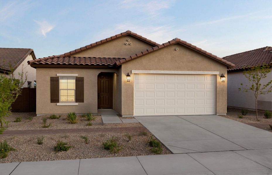 Front exterior of a home in the Festival Foothills community, located in Buckeye, AZ (Image 15).