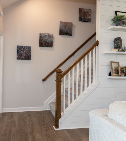 Furnished interior in a model home at The Gables in Moyock (Image 41).