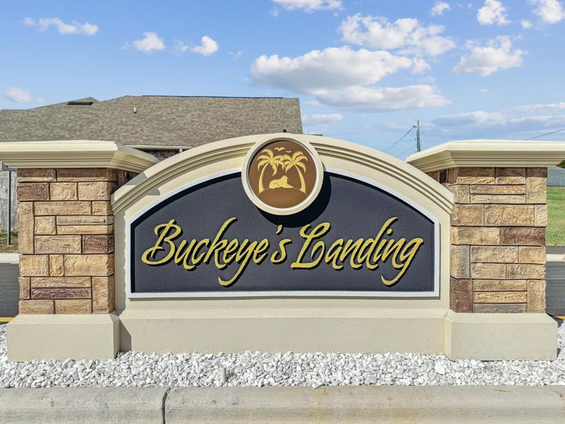 Entrance to the Buckeyes Landing community in Navarre, FL, featuring signage and landscaping (Image 8).