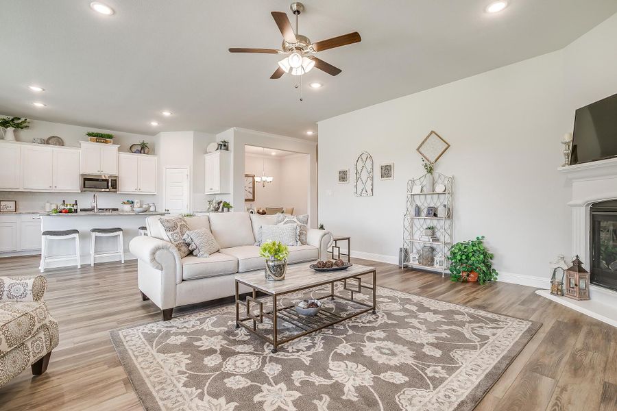Furnished interior in a model home at Mallard Point in Greenville (Image 16).