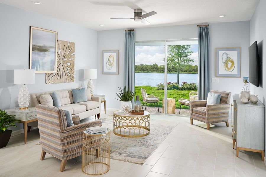 Furnished interior in a model home at Tamarack at Two Rivers in Zephyrhills (Image 53).