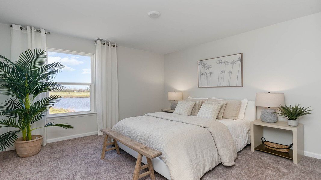 Furnished interior in a model home at South Island landing in Georgetown (Image 22).