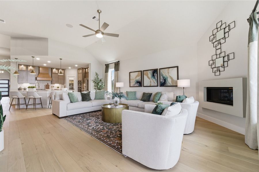 Furnished interior in a model home at Sundance Cove in Crosby (Image 30).