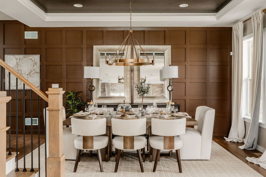 Furnished interior in a model home at The Gables at Handsmill Inland & Waterview in York (Image 11).