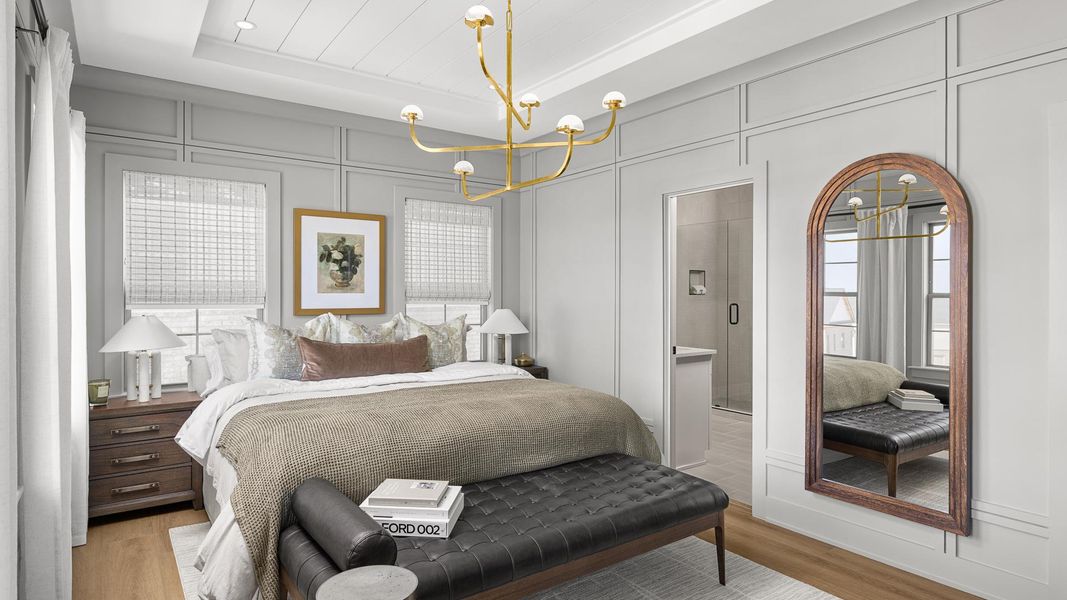 Large primary bedroom suites with ample closet space and private bathroom