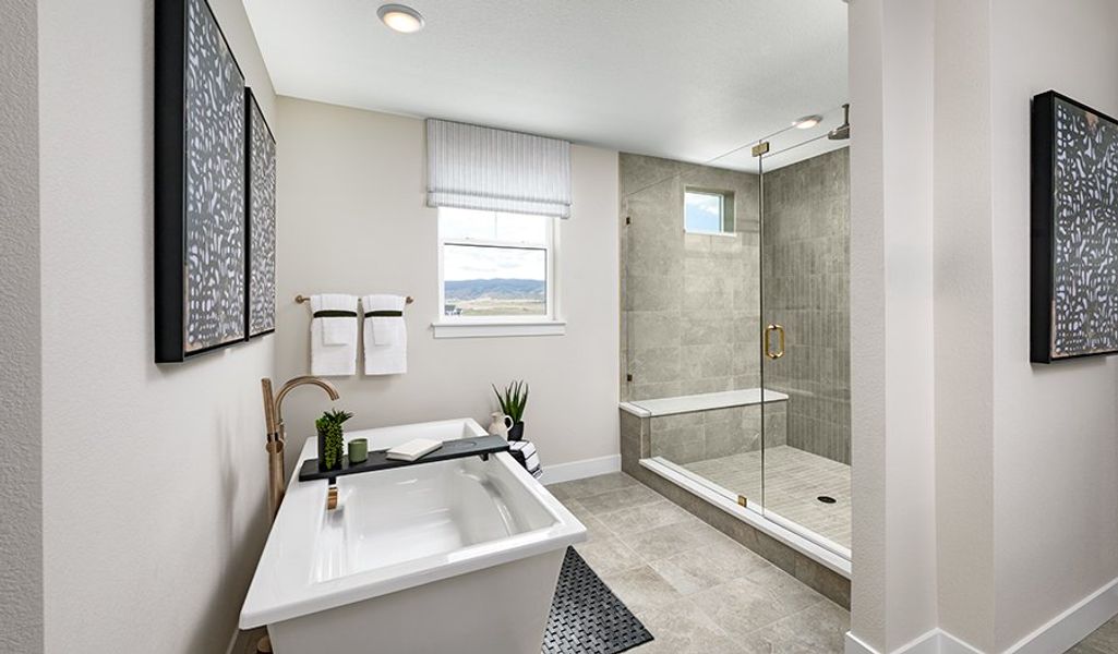 Furnished interior in a model home at Skyline at Parkvale in Littleton (Image 20). Furnished interior in a model home at Skyline at Parkvale in Littleton (Image 20).