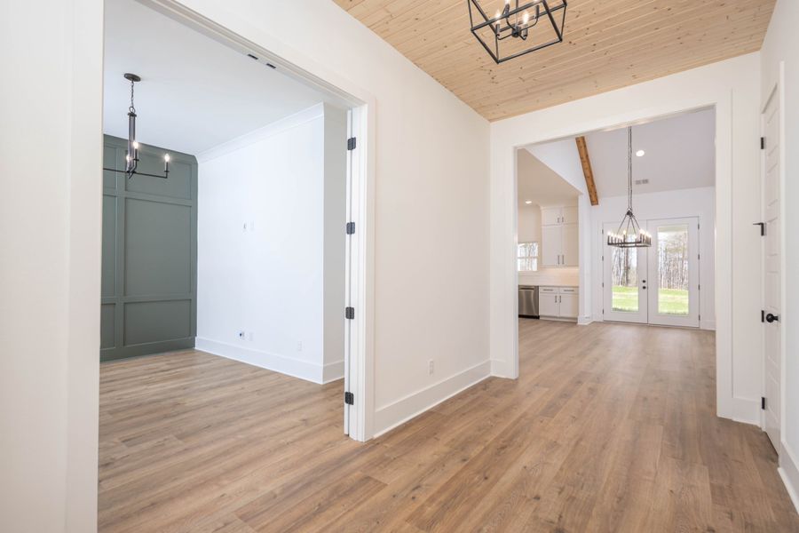 Furnished interior in a model home at Barnhill in Primm Springs (Image 4).