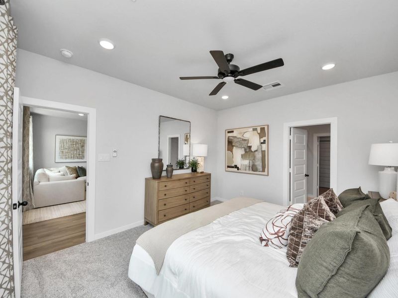 Furnished interior in a model home at Robins Landing in Houston (Image 34). Furnished interior in a model home at Robins Landing in Houston (Image 34).