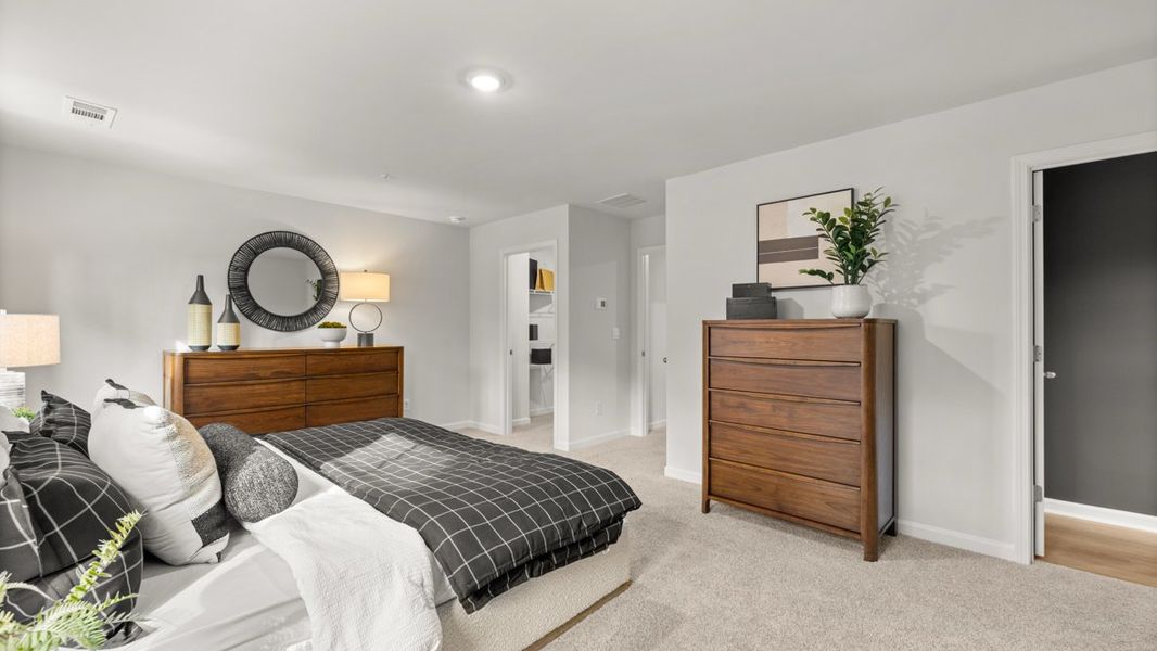 Furnished interior in a model home at Creekview in Atlanta (Image 19). Furnished interior in a model home at Creekview in Atlanta (Image 19).