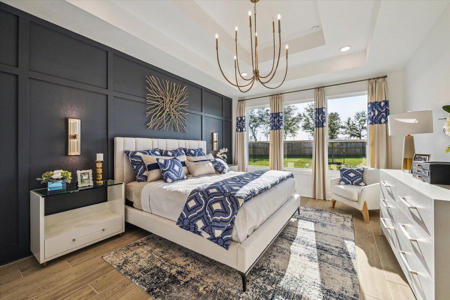 Furnished interior in a model home at Meridiana - 50' in Manvel (Image 12). Furnished interior in a model home at Meridiana - 50' in Manvel (Image 12).