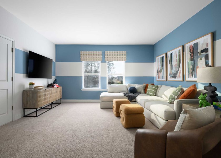 Furnished interior in a model home at Whitley Preserve – Enclave Collection in Mint Hill (Image 17).