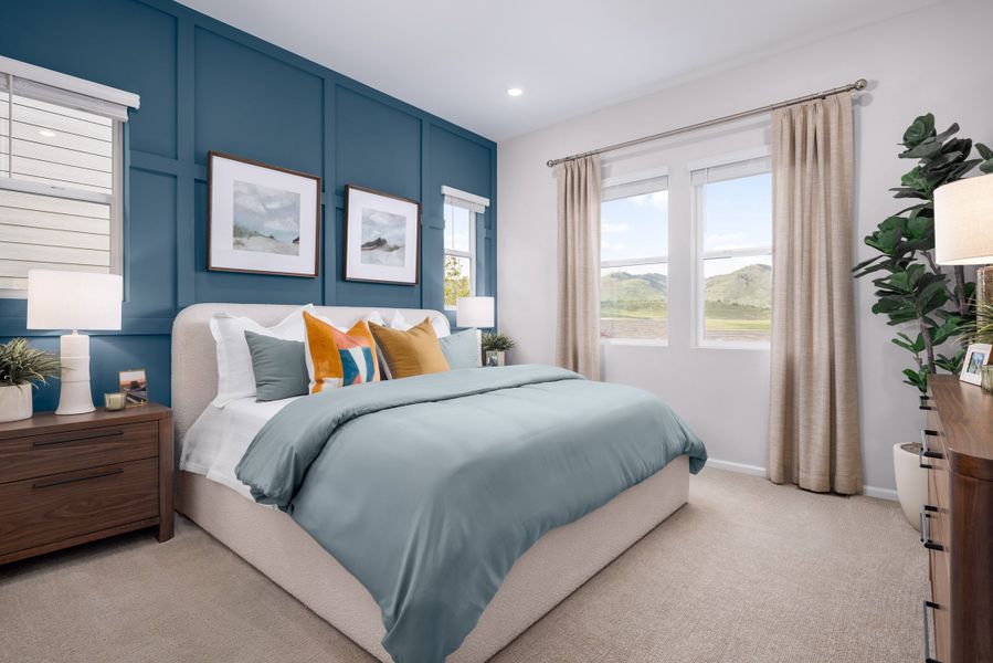 Furnished interior in a model home at The Manors Collection at Golden Overlook in Golden (Image 9).