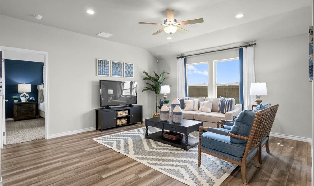 Furnished interior in a model home at Somerset at Sinton in Sinton (Image 26).